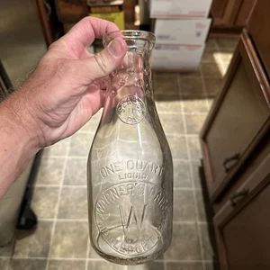 Wagner’s Dairy geprägte Quart Milchflasche Middleport Pennsylvania PA - Bild 1 von 14