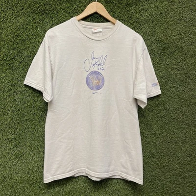 Vintage 90s Nike Jason Kidd Basketball Camp T-Shirt Mens M White Tag Rare - Image 1 of 4