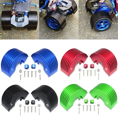 Metal Mud Guard Fender Rear Wheel with Hex Adapter Kit for TAMIYA T3-01 RC Car - Image 1 of 4