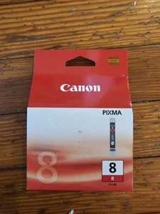 CANON PIXMA CLI-8R RED INK CARTRIDGE GENUINE NEW SEALED BOX. - Picture 1 of 1