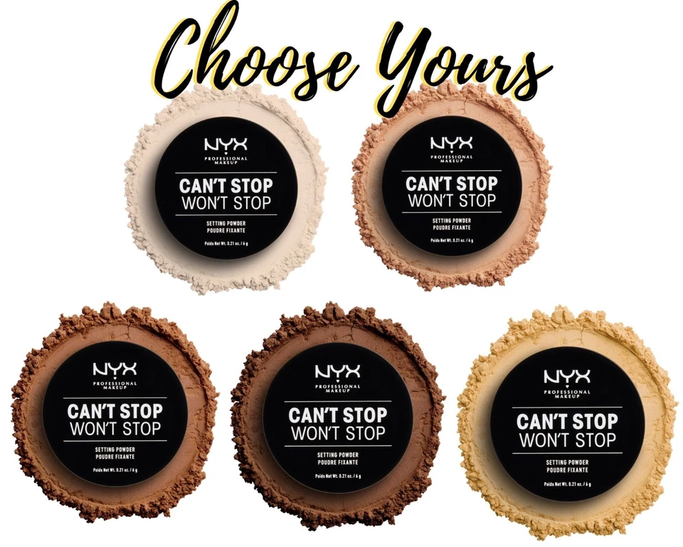NYX - Loose Setting Powder - CAN'T STOP WON'T STOP 0.21oz/6g - Choose Yours - Image 1 of 1