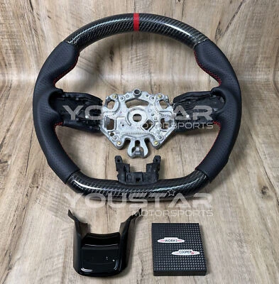 Für MINI 2021+ RED LINE CARBON Nappaleder Lenkrad F54 F55 F56 F57 F60 - Bild 1 von 4