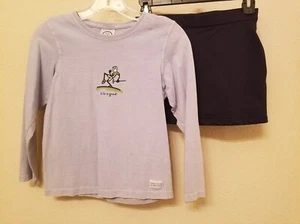 Adidas Climacool Navy Golf Skort & Life is Good L/S Tee Girl's size Medium 10-12 - Picture 1 of 10