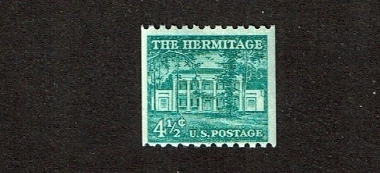 1954- U.S CLASSIC Regular Issue 4 1/2c Hermitage COIL p.10h Sc#1059 M/NH/OG GEM! - Image 1 of 1