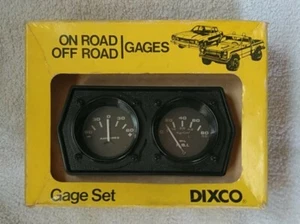 Dixco Gage SET 60 Ampmeter & OIL PSI 0-80 MODEL 222 NEW OLD STOCK RATROD (3B) - Picture 1 of 4