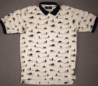 Orvis Shirt Mens M Polo Fishing Lure Jig All Over Print Short Sleeve Made In USA
