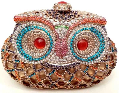 KATE LANDRY SMALL OWL HARDFRAME MINAUDIERE CLUTCH New in Box w/Tag SHIPS FREE! - Photo 1/4