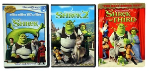 3 DVD´s SHREK / SHREK 2 / SHREK The THIRD - Foto 1 di 2