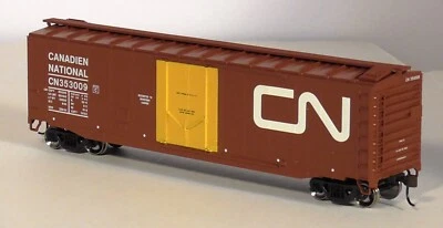 HO SCALE CANADIAN NATIONAL 50' PD SMOOTH SIDE BOX CAR #353009 ATHEARN RTR - Image 1 of 4
