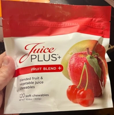Juice Plus+ FRUIT BLEND + - Blended Fruit & Veg Juice Chewables (120) - NIB! - Image 1 of 3