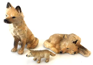KIMA K088 Miniature statuette en porcelaine - LOUPS EN FAMILLE WOLVES WOLF - Bild 1 von 5