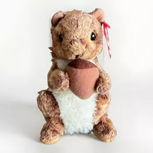 Ty Beanie Buddy "NUTTY" the Squirrel Stuffed Plush "RARE" 10 inch 2007 NWT - Picture 1 of 12