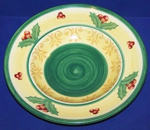 LOVELY LARGE VILLEROY & BOCH 12" MERRY WINTER ROUND PASTA SERVING BOWL - Picture 1 of 4