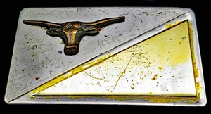 Western Cowboy Longhorn Steer Cattle Vintage Belt Buckle - Picture 1 of 4
