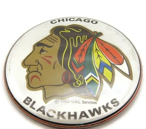 Chicago Blackhawks NHL Hockey 1969 Pin Button Large - Picture 1 of 4
