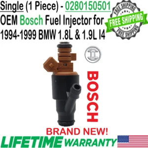 NEW Genuine Bosch 1Pc Fuel Injector for 1996, 1997, 1998, 1999 BMW 318i 1.9L I4 - Picture 1 of 7