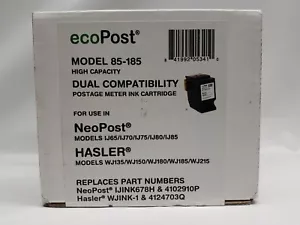 EcoPost High Capacity Postage Meter Ink Cartridge Model 85-185 NeoPost Hasler - Picture 1 of 2