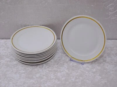 11 x GDR Design Weimar Porcelain Cake Plates Petra Vintage Gold Rim - 19 cm - Image 1 of 4