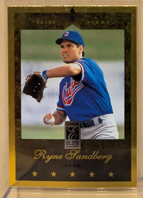 1997 Donruss Elite GOLD #70 Ryne Sandberg Cubs HOF RARE FOIL PARALLEL - Image 1 of 2