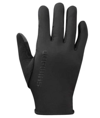 SHIMANO 骑行手套防风比赛手套黑色 — 第 1/2 张图片