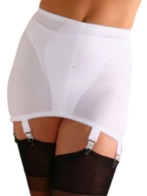 Open Bottom Girdle 6 Strap Metal Clips Retro Style Pull On OBG NDG6 - Image 1 of 3