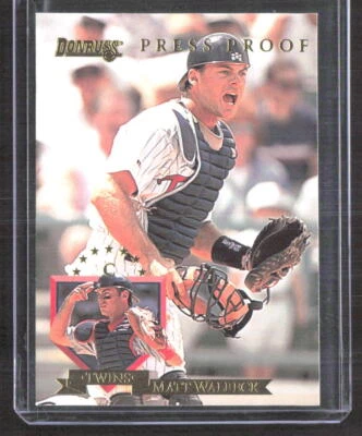 Matt Walbeck 1995 Donruss Press Proofs Minnesota Twins #320 /2000 - Image 1 of 2