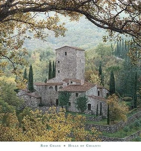Hills of Chianti Rod Chase Art Print Tuscan Art Print 30x30 - Picture 1 of 1