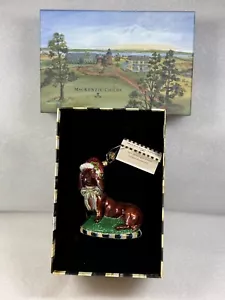 Nuevo adorno MACKENZIE-CHILDS "DACHSHUND" en caja de recuerdo retirado 53914-22 - Imagen 1 de 19
