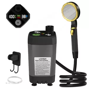 Pompe Douche Camping Portable Affichage Numérique Batterie 6000mAh Extérieur RV - Photo 1 sur 11