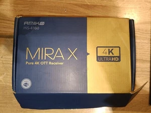 Amiko Mira X HiS-4100 Media Streaming Box MyTV Linux 4K UHD OTT BUILT IN WIFI - Picture 1 of 2