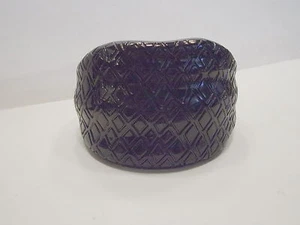 Wildlife by Heidi Klum Animal Instinct Hinged Bangle Bracelet BLACK LARGE - Picture 1 of 2