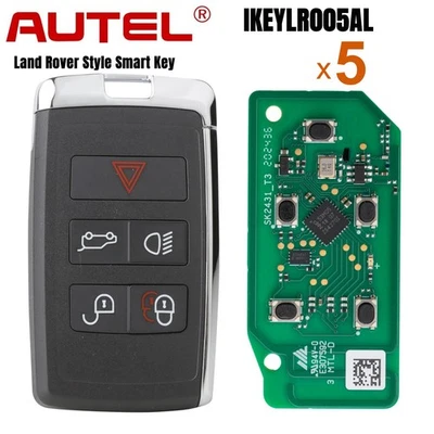 5x Autel Universal Smart Key for Land Rover 5 Buttons 315/433 MHz for KM100E - Image 1 of 4