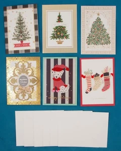 Anna Griffin Christmas 3D Embellished Cards and Envelopes Assorted Set of 6 - Picture 1 of 7