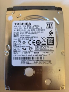 Dell Inspirion 15 3573 Original HDD Toshiba MQ01ACF050 Mobile Thin 500GB 2.5in - Afbeelding 1 van 1