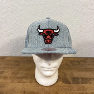 Mitchell & Ness Light Denim Chicago Bulls Snapback Hat Rare Cap Original Fit - Bild 1 von 13