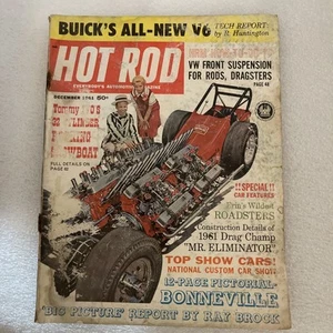 December 1961 Hot Rod magazine flat heads customs race cars etc - Picture 1 of 6