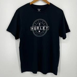 Hurley T-Shirt Herren Gr. L Schwarz Kurzarm Rundhals Logo Baumwolle - Bild 1 von 10