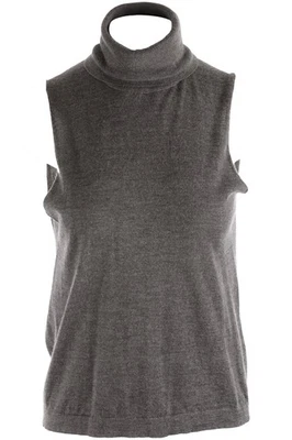 THE ROW GREY CASHMERE TOP MEDIUM - Image 1 of 4