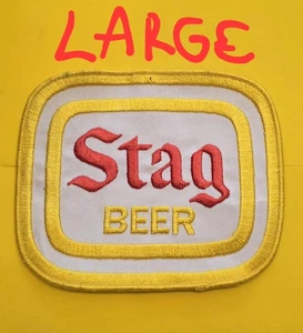 VINTAGE GRIESEDIECK STAG BEER ST. LOUIS BEER CLOTH SEW ON PATCH - Picture 1 of 3