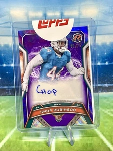 2024 Topps Resurgence Chop Robinson Viola Surge Rookie RC Auto /75 Redemption - Foto 1 di 2