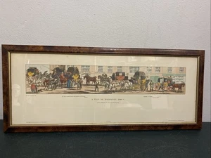 1824 A Trip To Brighton Plate 1 Lithograph by Sir John Dean Paul Esq.69x29cm - Picture 1 of 11