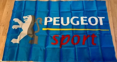 Tolle PEUGEOT Sport Fahne sammlungsauflösung Neu ca 150 cm lang 90 cm breit - Bild 1 von 2