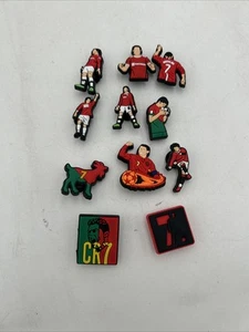 Cristiano Ronaldo CR7 Crocs Shoe Charms Set Of 11 - New - Picture 1 of 4