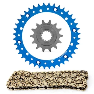 520 14T 40T Chain Sprocket Kit for Yamaha WR400 1998 MX400 75 YFM660 01-05 Blue - Picture 1 of 17