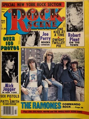 Rock Scene Magazine March 1977 Led Zeppelin, Ramones, KISS, Stones, Aerosmith  - Image 1 of 4