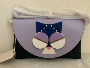 NWT Kate Spade Spademals Smitten Kitten Chain Wallet Crossbody $248  PWRU7194  - Picture 1 of 9