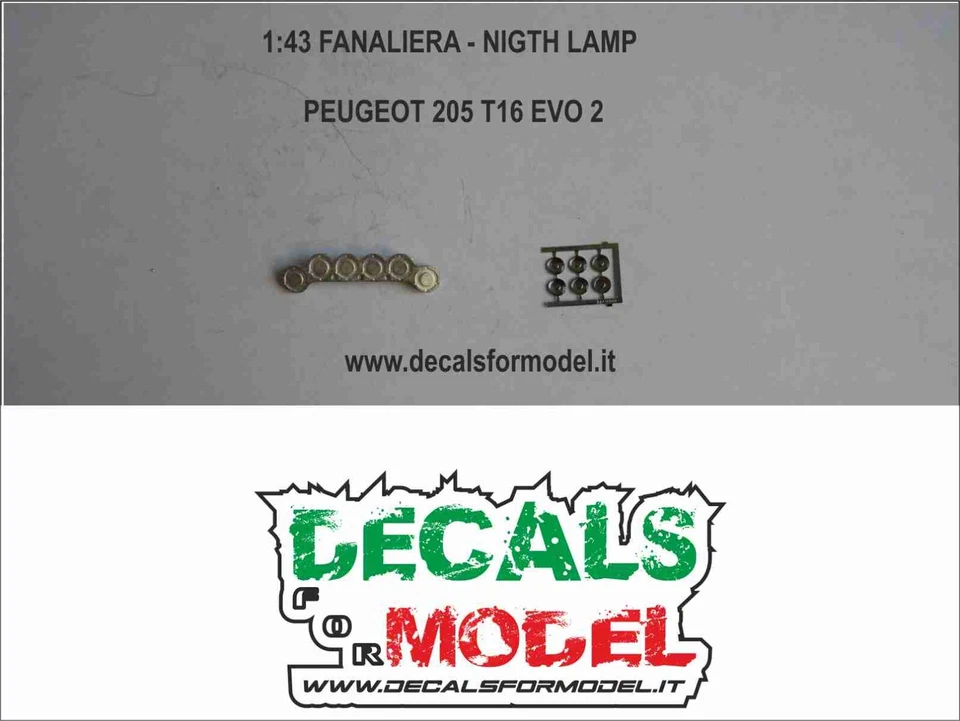 1:43 FANALIERA NIGHT LAMP PEUGEOT 205 T16 EVO 2 - Immagine 1 di 1