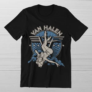 Camiseta Van Halen Angel Caído Años 70 American Hard Rock Band Anillo Hilada Algodón Camiseta - Imagen 1 de 5