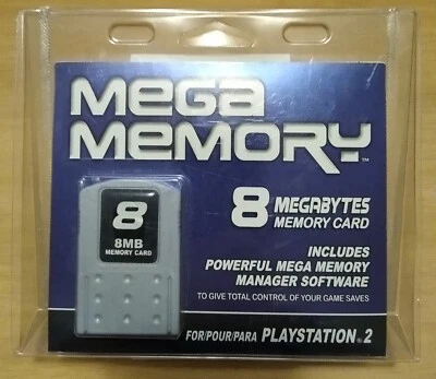 Intec Mega Memory 8 for PS2 Brand New In Clamshell  - Image 1 of 2