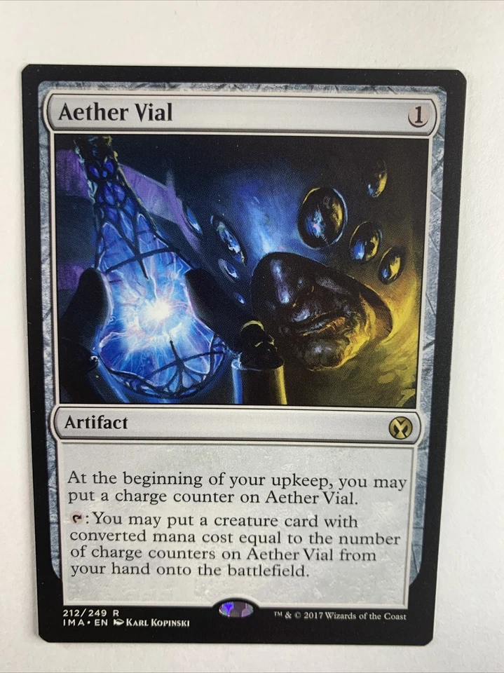 MTG Aether Vial Iconic Masters 212/249 Regular Rare NM - Image 1 of 1